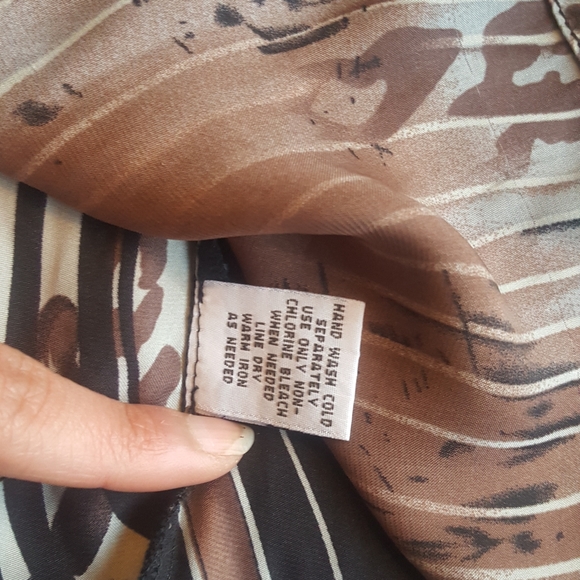 Jaipur animal print halter neck detail sleeveless blouse Sz M - Picture 8 of 8